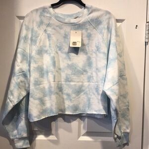 LEVIS Tie Dye Logo Crop Sweatshirt